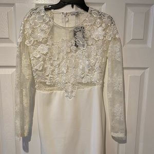 White lace dress